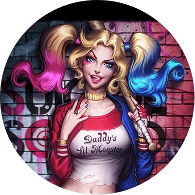 Logo Harley Quinn Bar