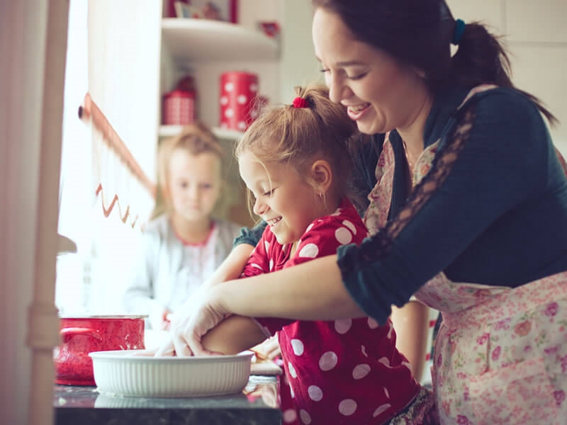 Kochen mit Ihrem Kind: 12 Tipps folgen