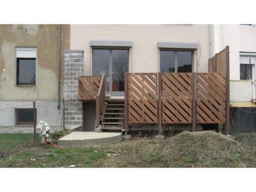 Sichtschutz und Terrasse 