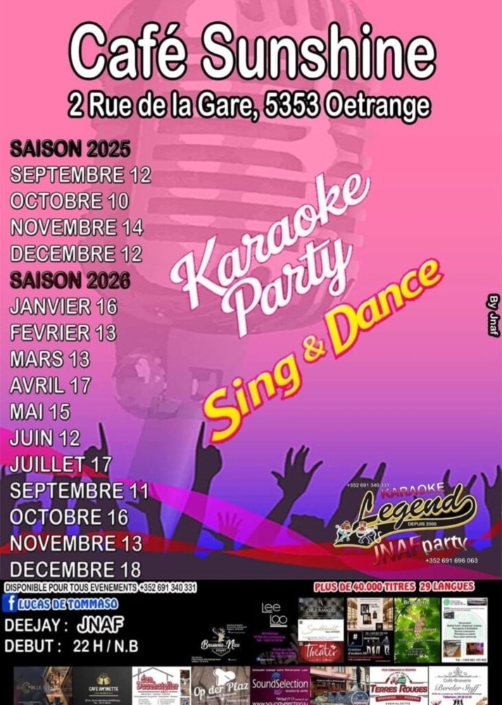 Karaoke Party – Sing & Dance au Café Sunshine !