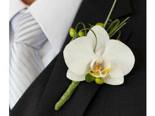 Ansteckblume für den Bräutigam