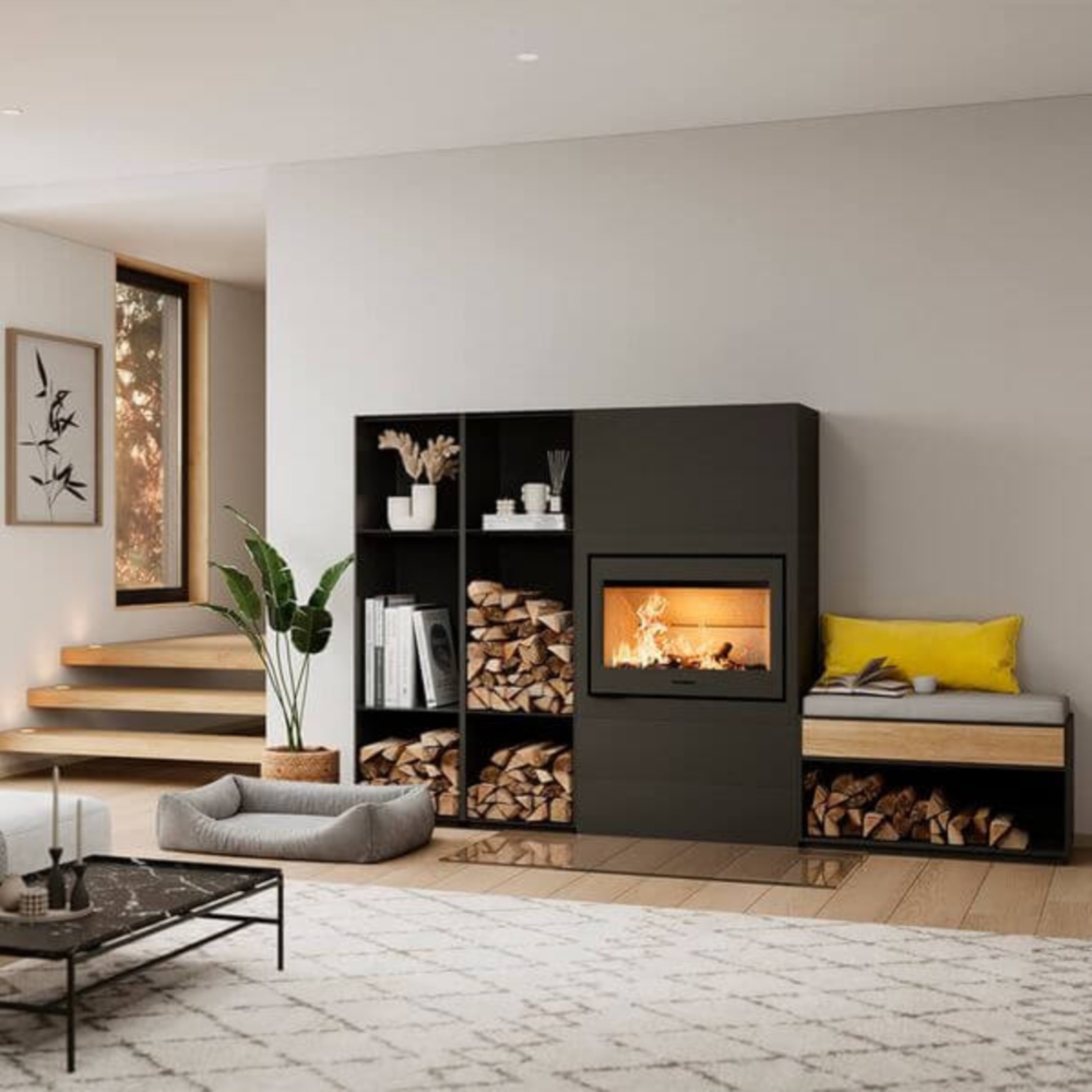 Fireplace and stove construction