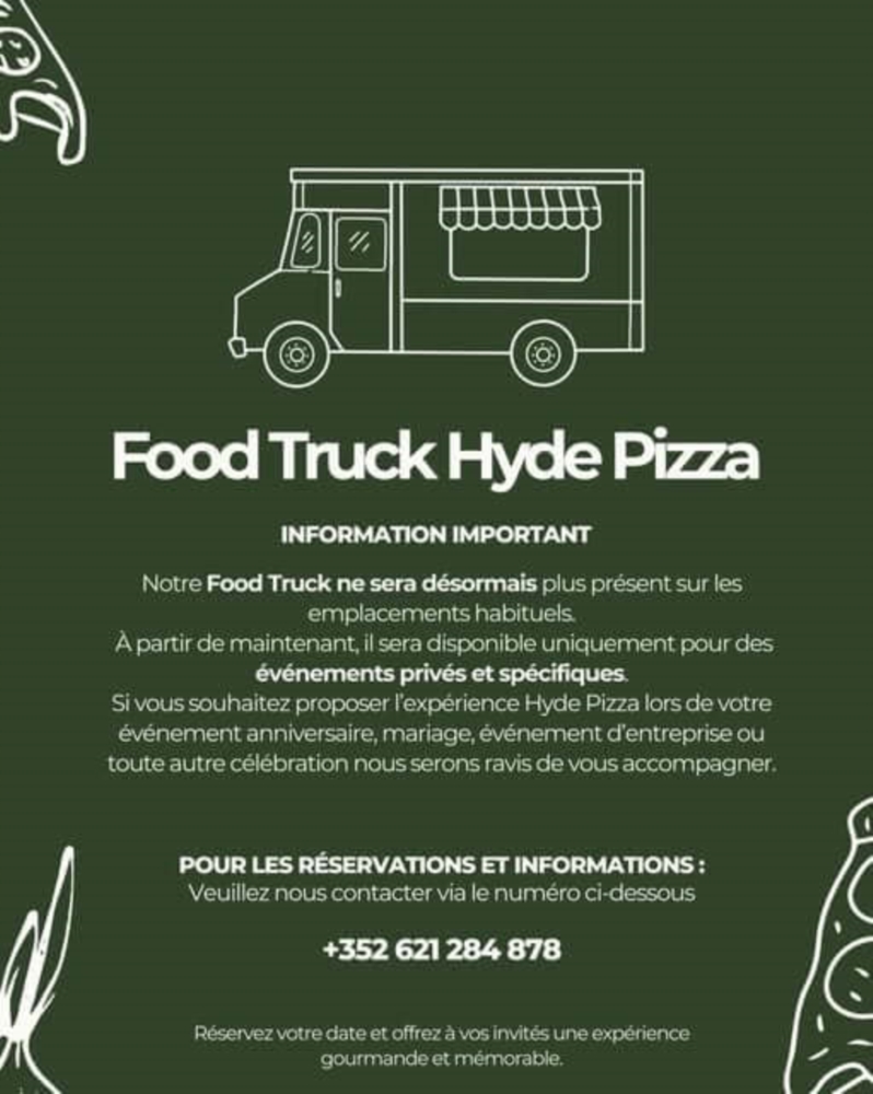 Le FoodTruck Hyde, exclusivement pour vos événements