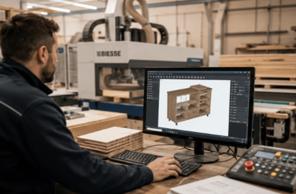 Menuiserie&fabrication: du dessin à la CNC en quelques clics