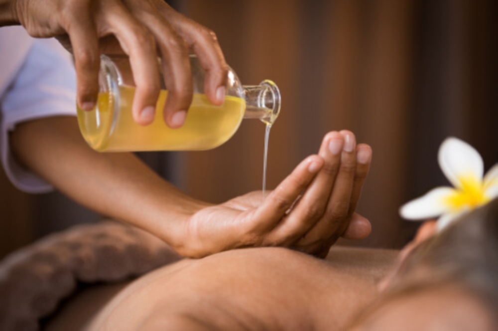 Hot oil massage