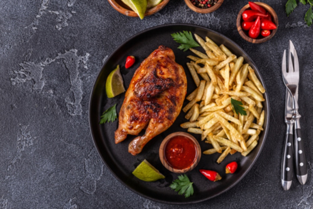 Poulet grillé à emporter