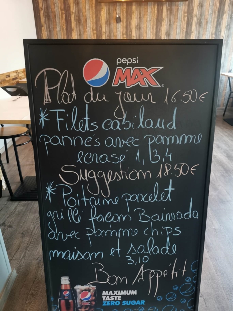 Menu du jour – 16,50 €