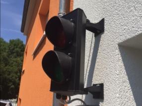 Installation feu rouge résidence