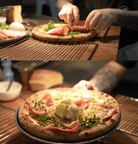 Pizza au feu de bois et pâtes fraîches