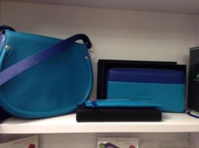 Sac à main & porte-feuille bleu