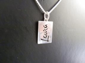 Pendentif prénom & chaine