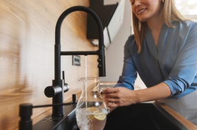 Sink taps for water filters