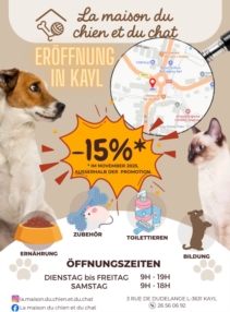 Offre spéciale –15 % tout le mois de novembre