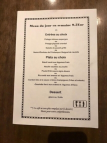 Menus du jour, plats végétariens et spécialités maison