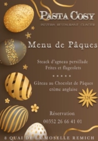 Menu de Pâques chez Pasta Cosy