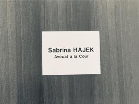 Sabrina Hajek - Avocat à la Cour