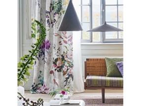 Rideaux motif fleur