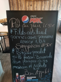 Menu du jour – 16,50 €