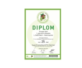 Diplom - SuperdrecksKëscht fir Betriber