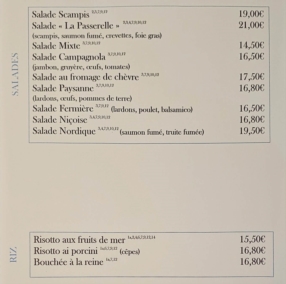 Nos salades & riz