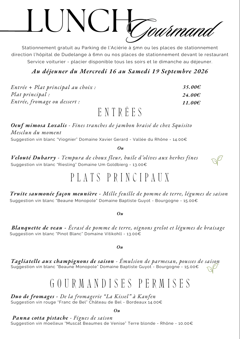 Lunch Gourmand 1