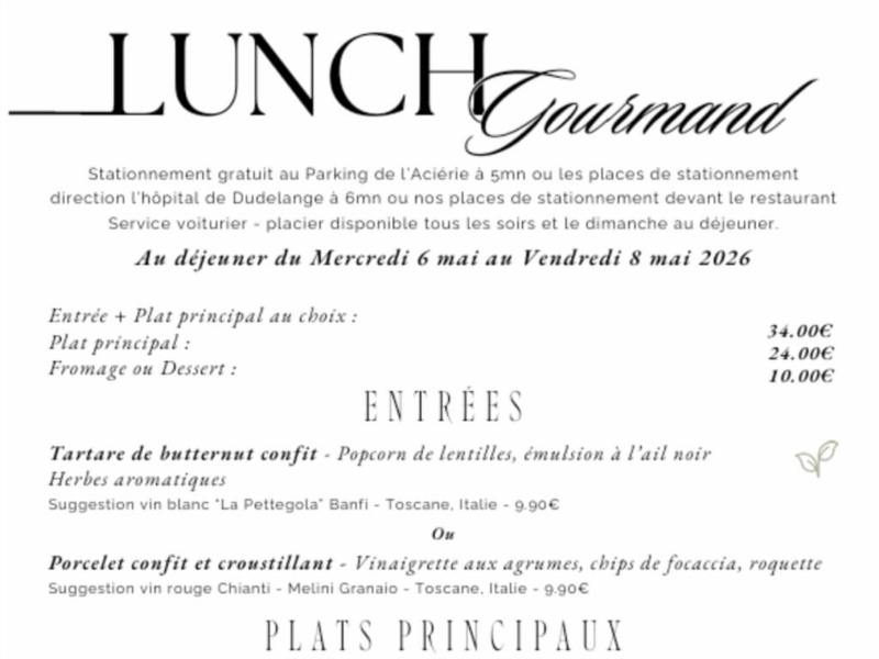 Lunch Gourmand