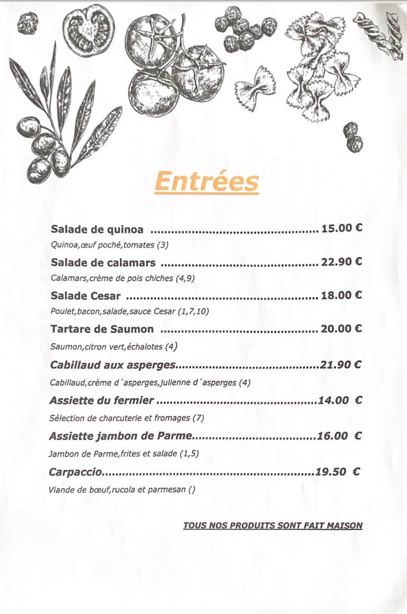 Menu Carte  3