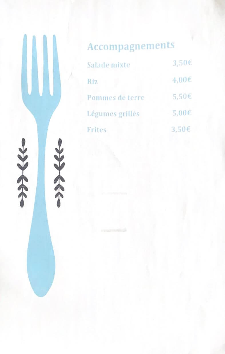 Menu Carte  1