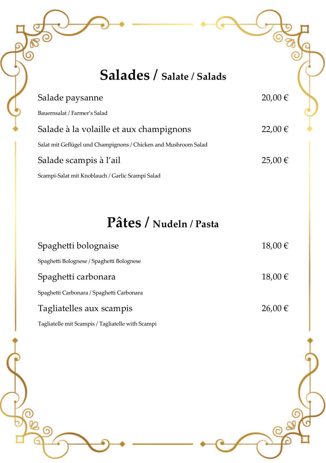Menu 2