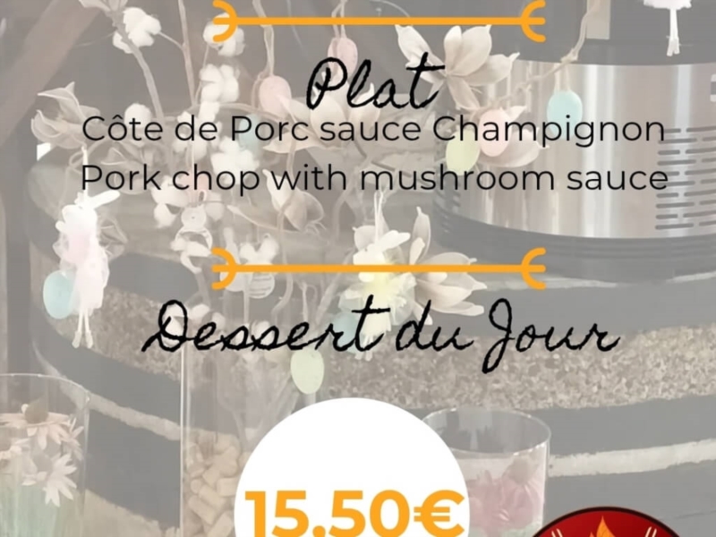 MENU DU JOUR 