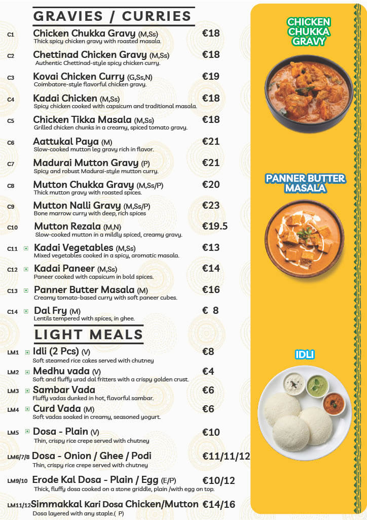 Restaurant food menu 3
