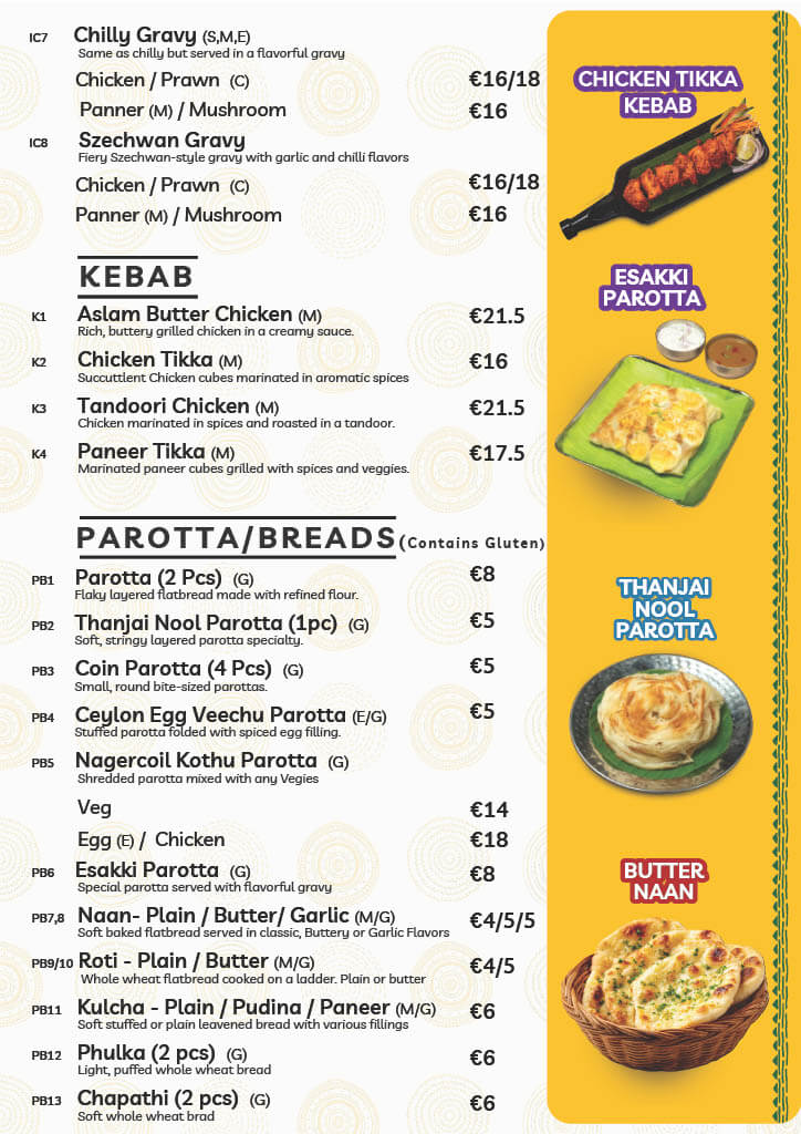 Restaurant food menu 5