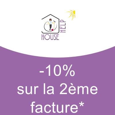 -10% Sur la 2ème Facture